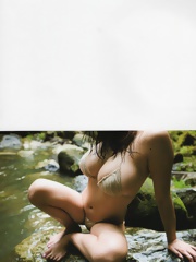 Asian idol Mai Nishida posing her breasts