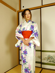 Japanese slut Kasumi gets fucked in her kimono