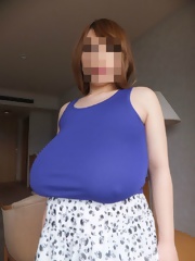Kaori big tits with monster areolas at the beach and in the apartment